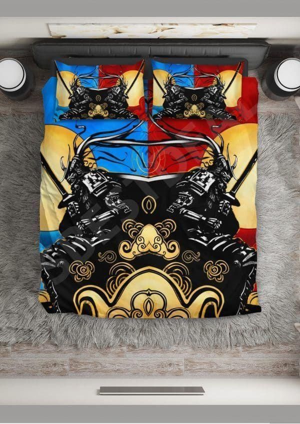 Day And Night Samurai Bedding Set
