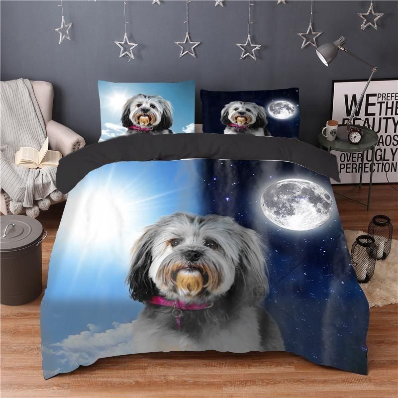 Day Night Lowchen Bedding Set