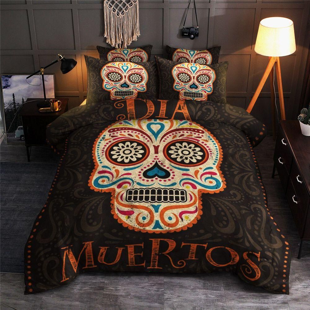 Day Of The Dead Dia Muertos Bedding Set