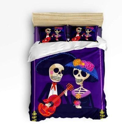 Day Of The Dead Love Bedding Set
