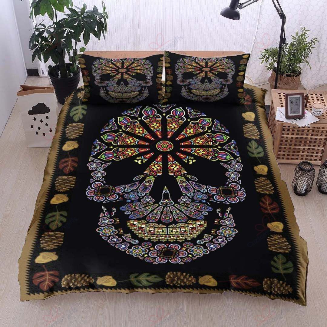 Day Of The Dead Mandala Style Bedding Set