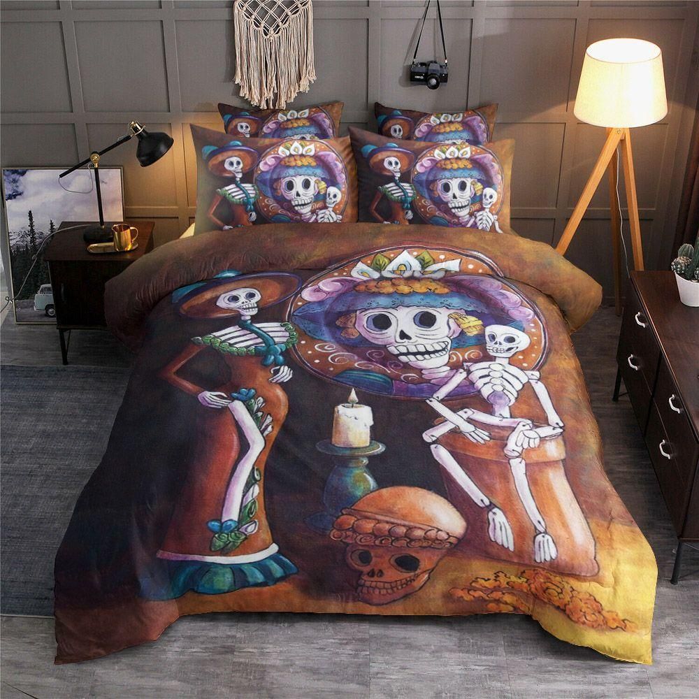Day Of The Dead Skeleton Band Bedding Set