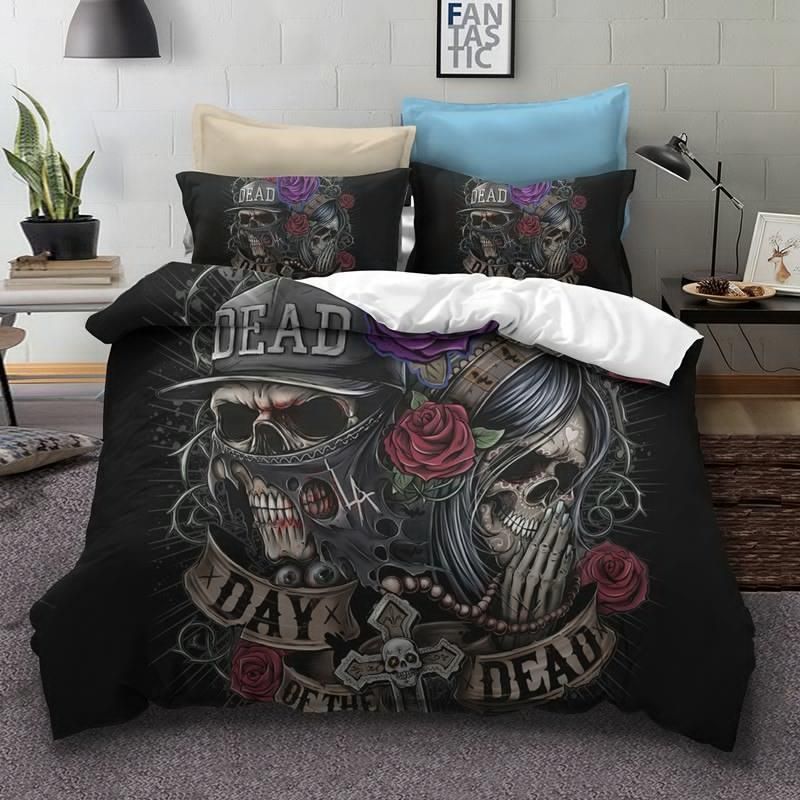 Day Of The Dead Skull Bedding Set