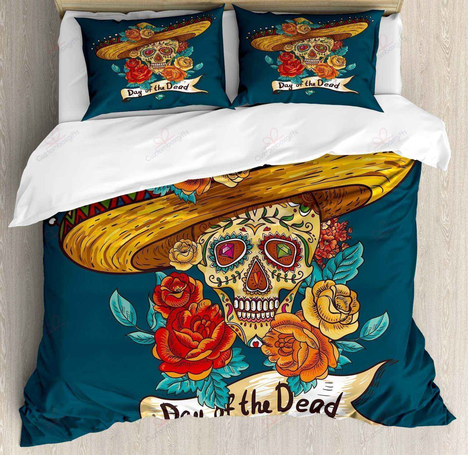 Day Of The Death Cool Skull Bedding Set