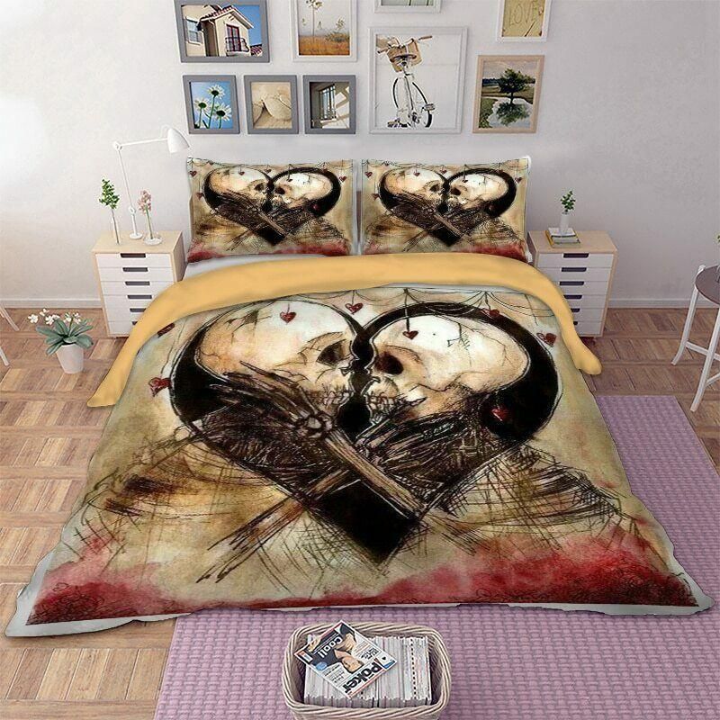 Day Of The Death Love Bedding Set