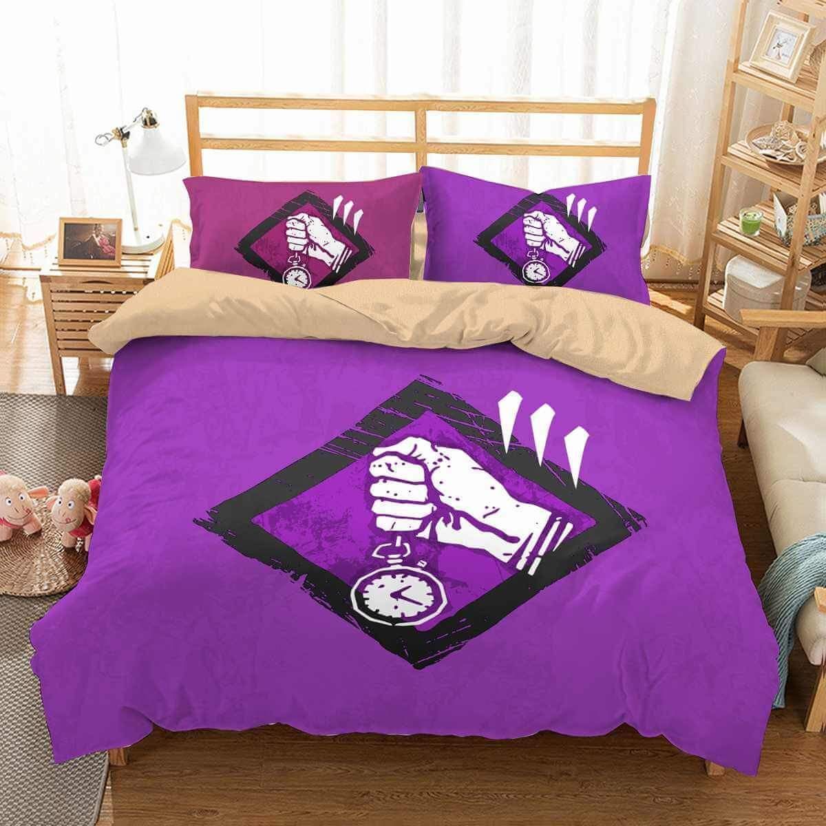 Dead By Daylight Purple Bedding Set