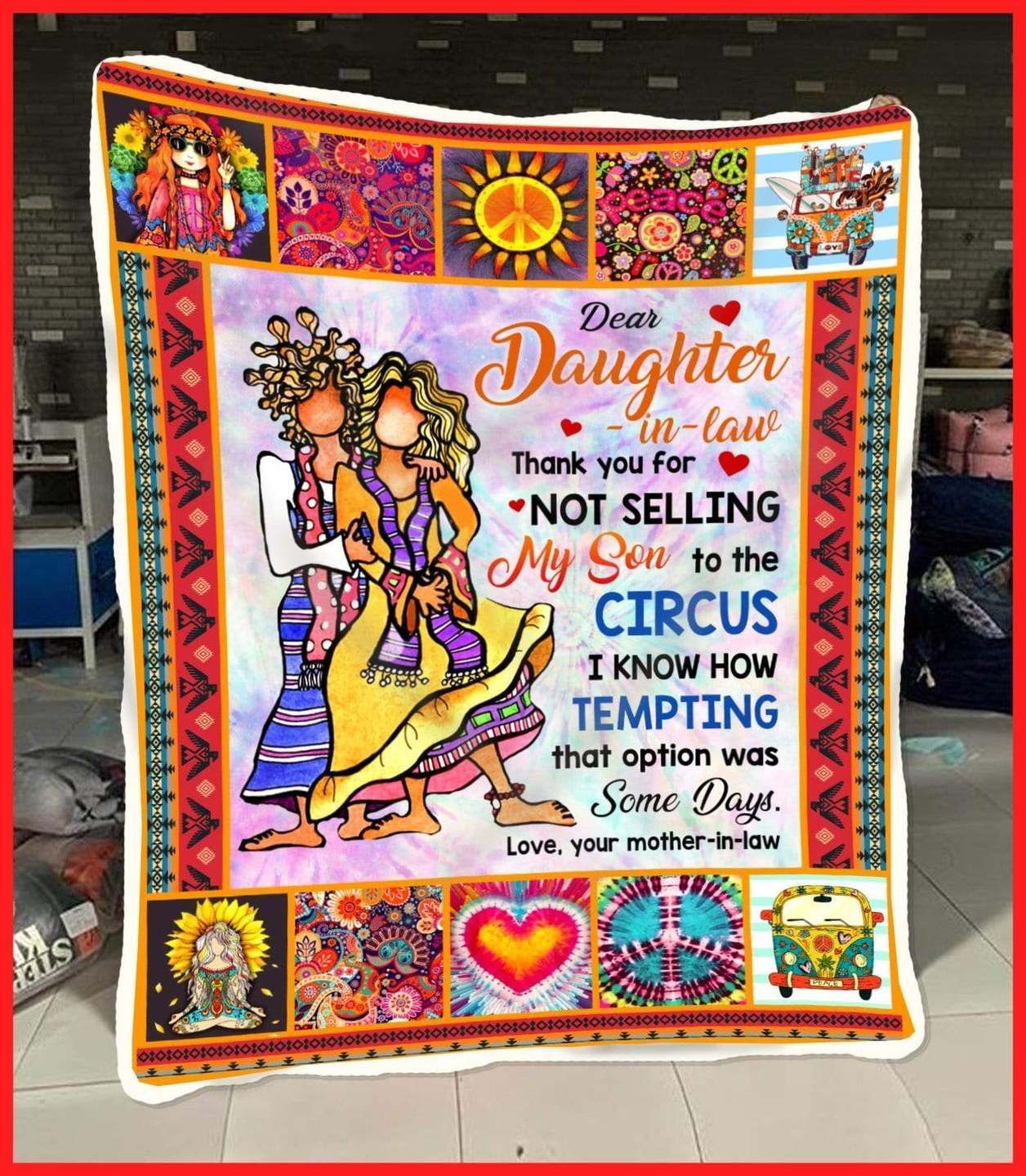 Dear Daughter In Law Sherpa Fleece Blanket