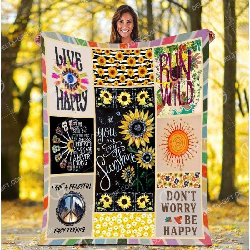 Dear Daughter You Are My Only Sunshine Printed Fleece Blanket