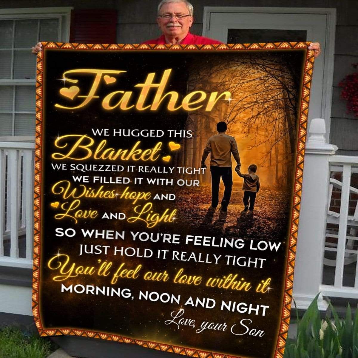 Dear Father Fleece Blanket