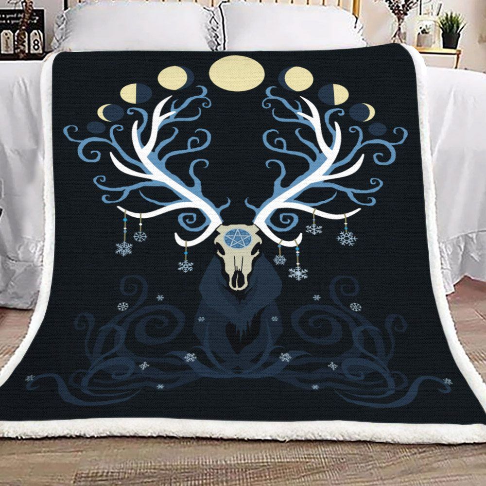 Dear Skull Sherpa Fleece