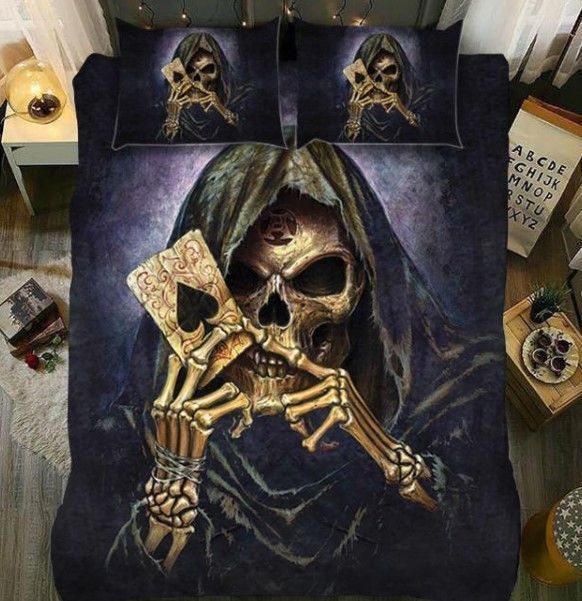 Death Ace Skull Bedding Set
