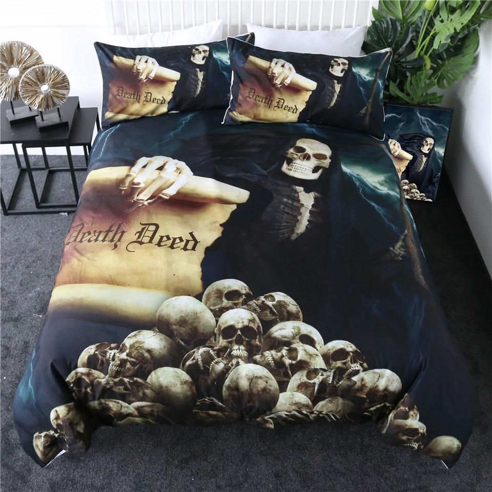 Death Deed Skull Bedding Set