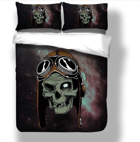 Death Head Skull Bedding Set