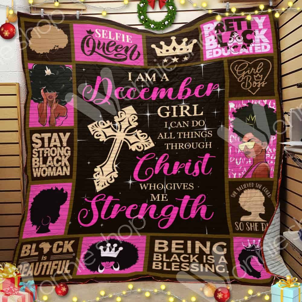 December Black Women CL15100143MDQ Quilt Blanket