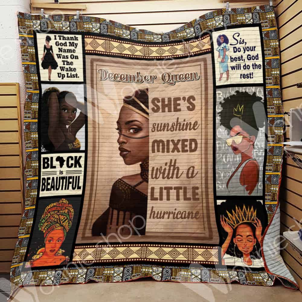 December Black Women Quilt Blanket DHC0102860TD