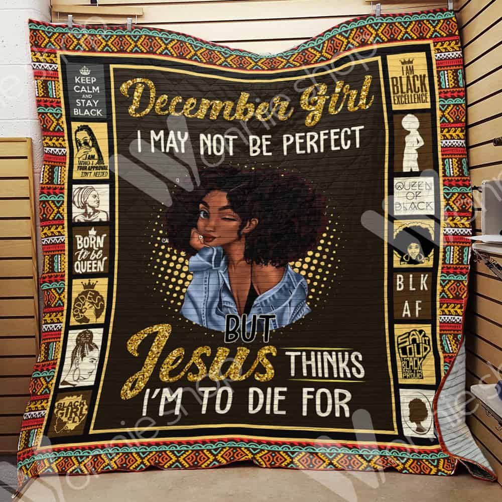 December Black Women Quilt Blanket DHC06021150TD