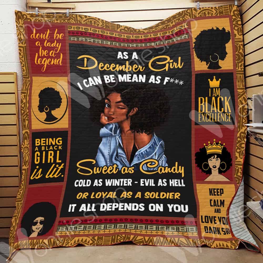 December Black Women Quilt Blanket DHC0602641TD