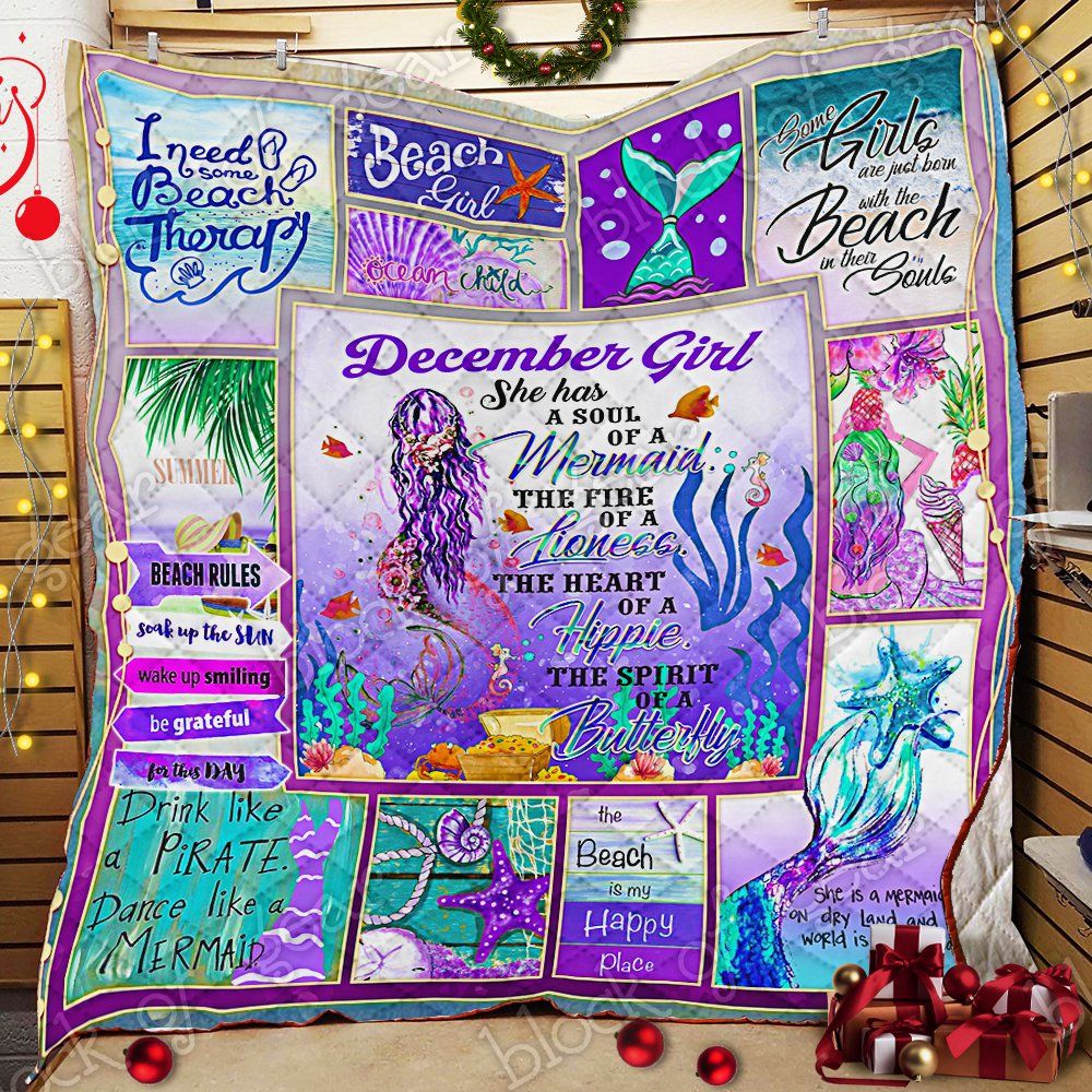 December Girl A Soul Of A Mermaid Quilt Psl803M12T Dhc11122691Dd
