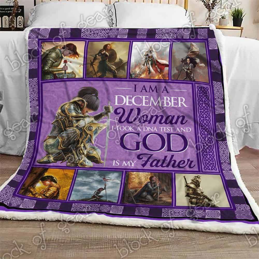 December Woman The Child Of God Fleece Blanket
