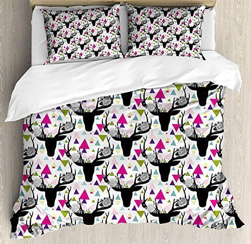 Deer And Flower Bedding Set