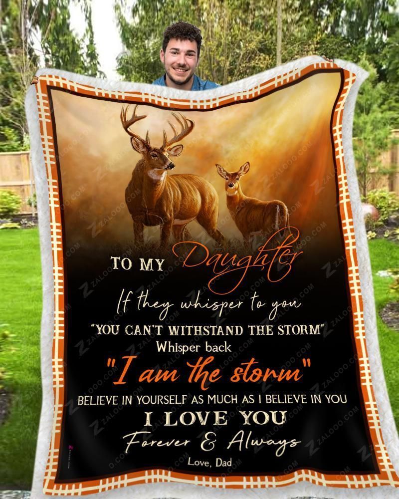 Deer Blanket To My Daughter I Love You Forever And Always