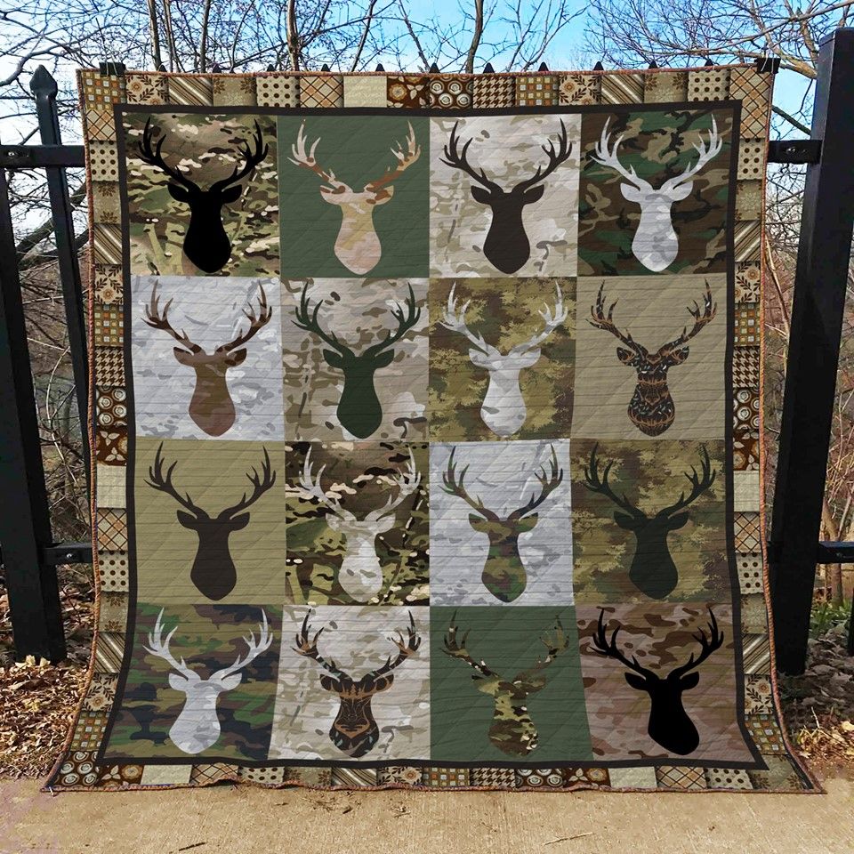 Deer Camo Hunting PTC051205 Quilt Blanket
