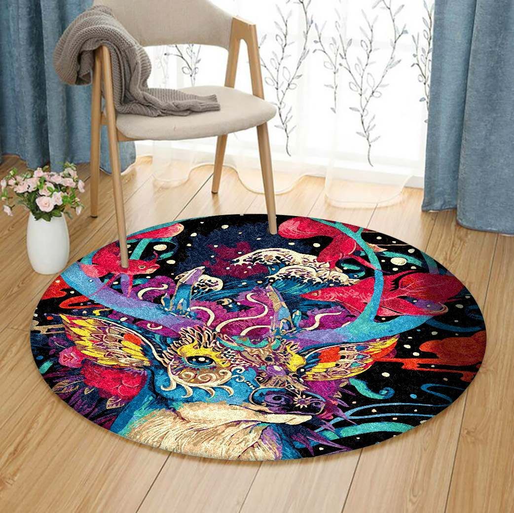 Deer Round Carpet