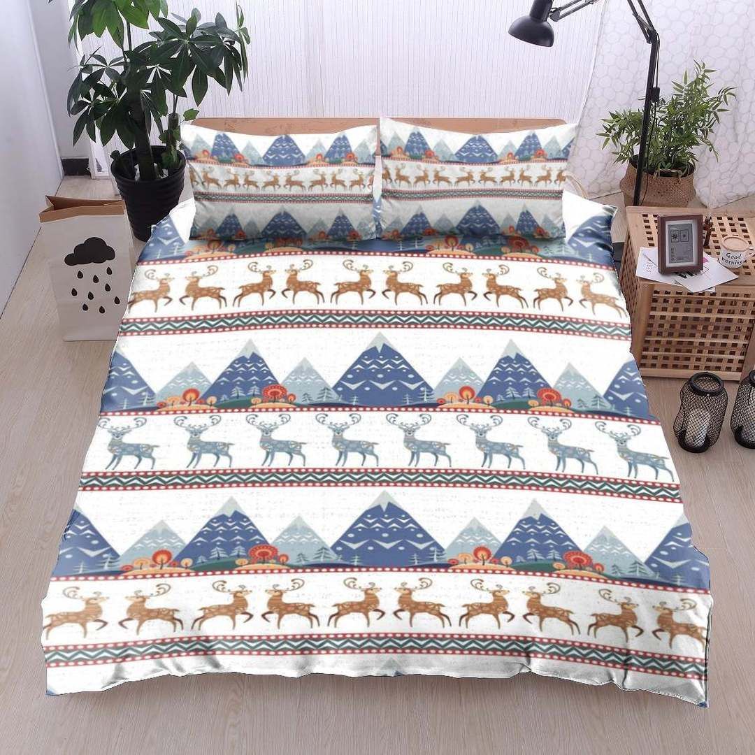 Deer Christmas Bedding Set