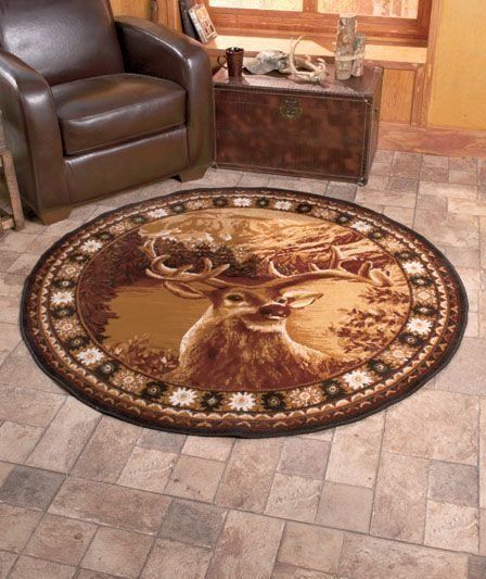 Deer Round Carpet