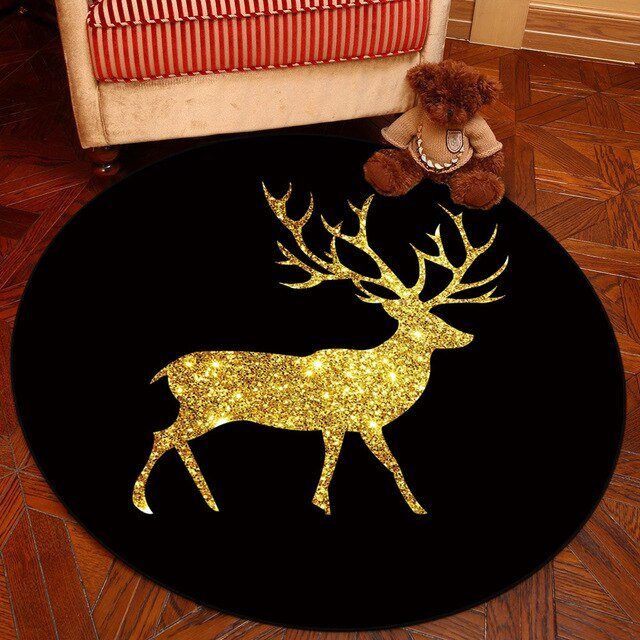 Deer Round Carpet