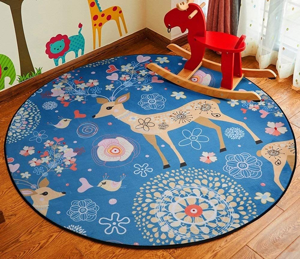 Deer Round Carpet
