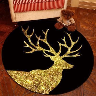 Deer Round Carpet