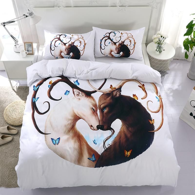 Deer Couple Bedding Set