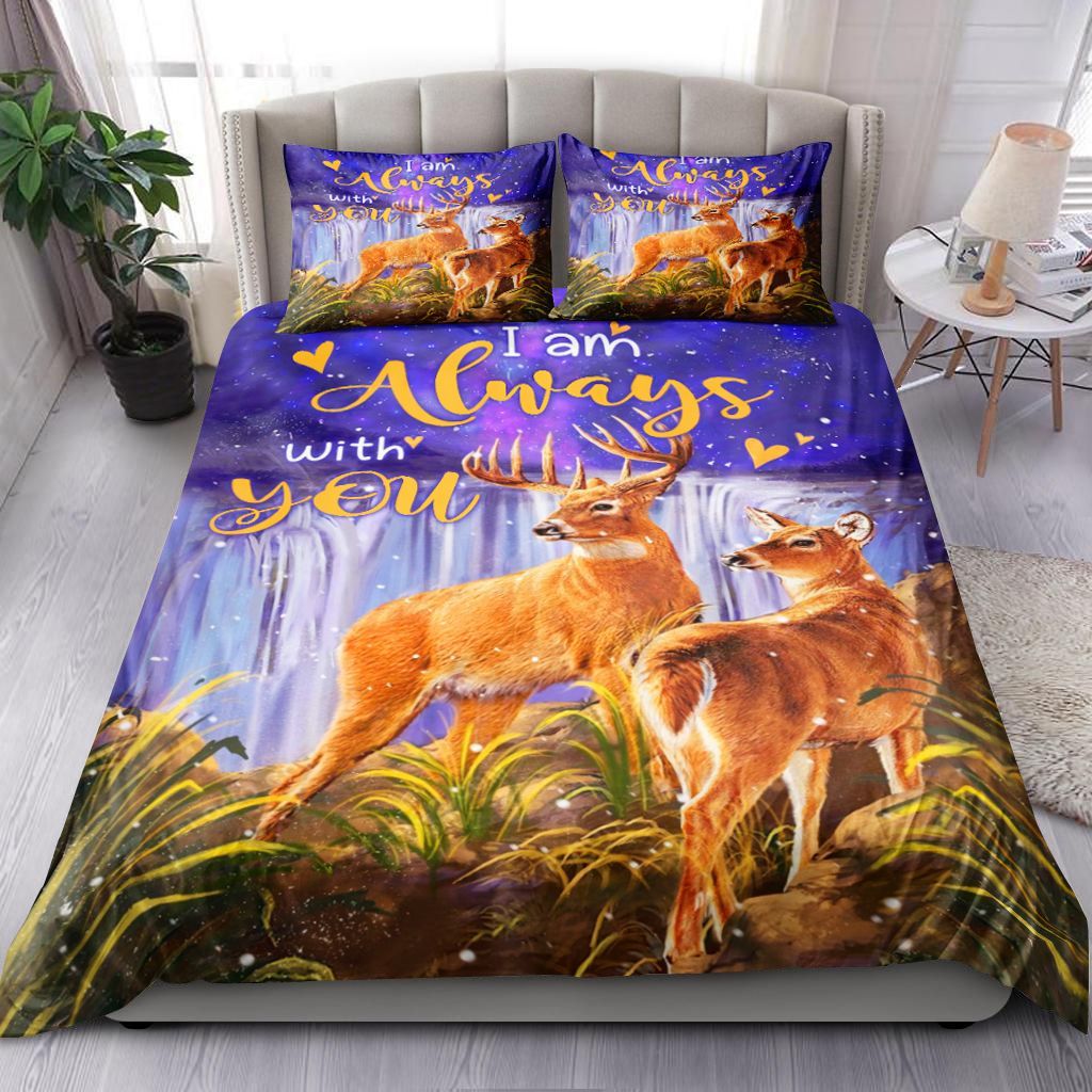 Deer Couple In The Forest Bedding Set