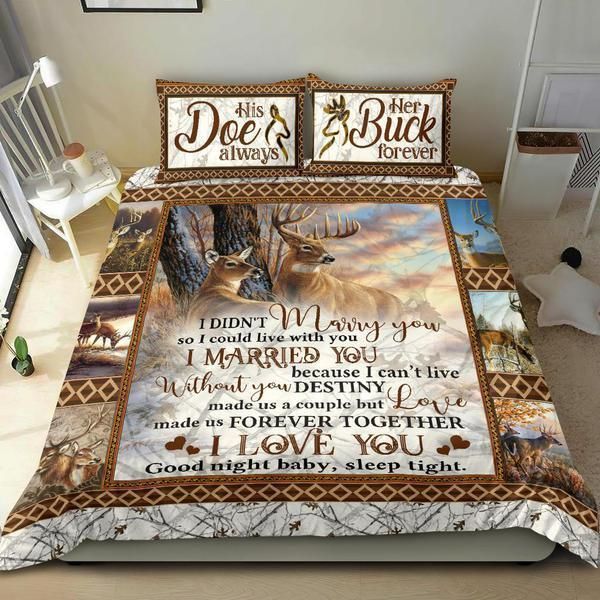Deer Couple Valentine’s Bedding Set