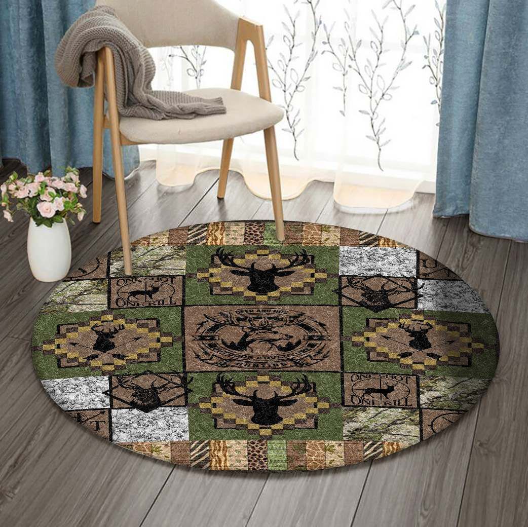 Deer Round Carpet