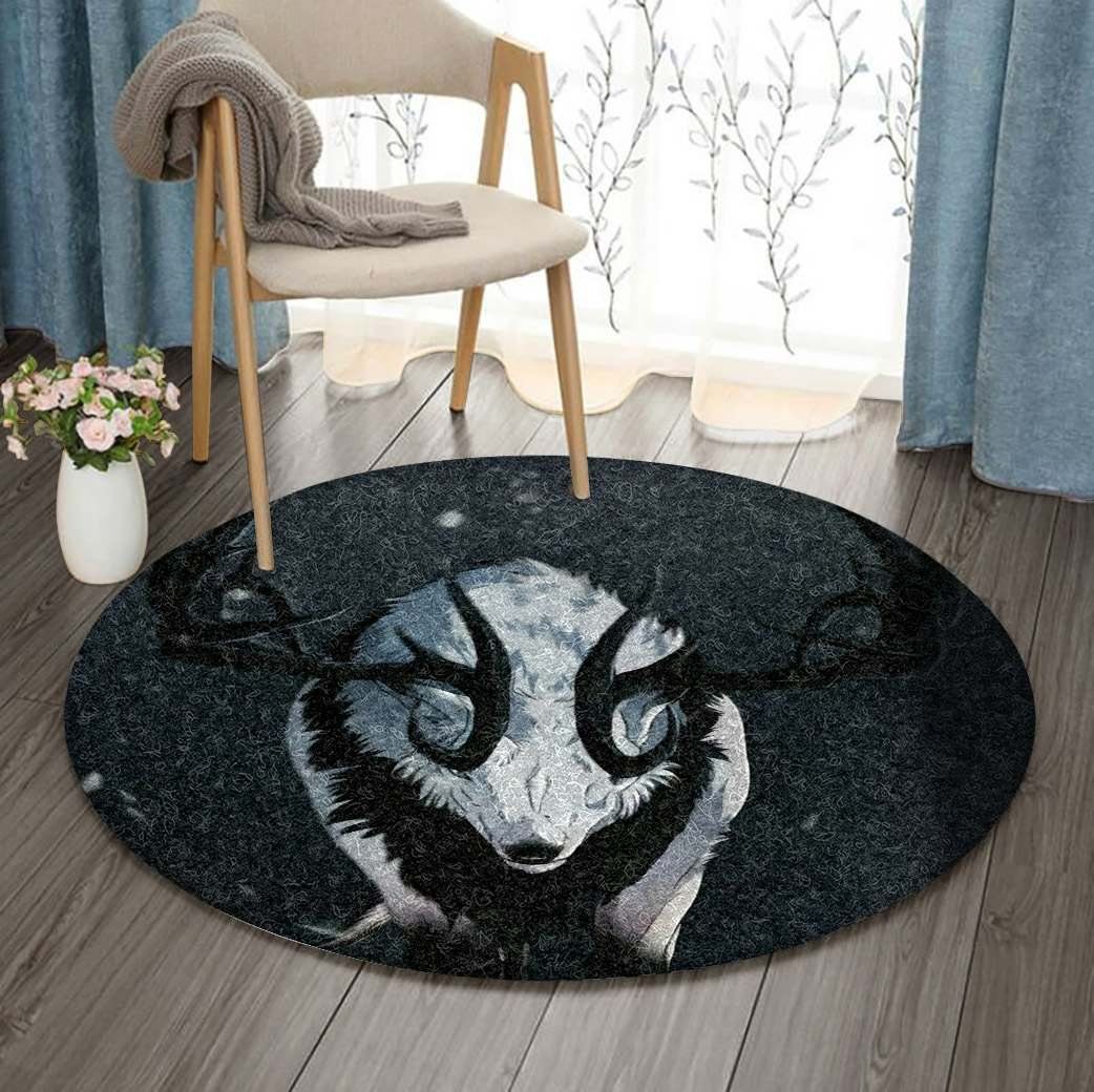 Deer Round Carpet