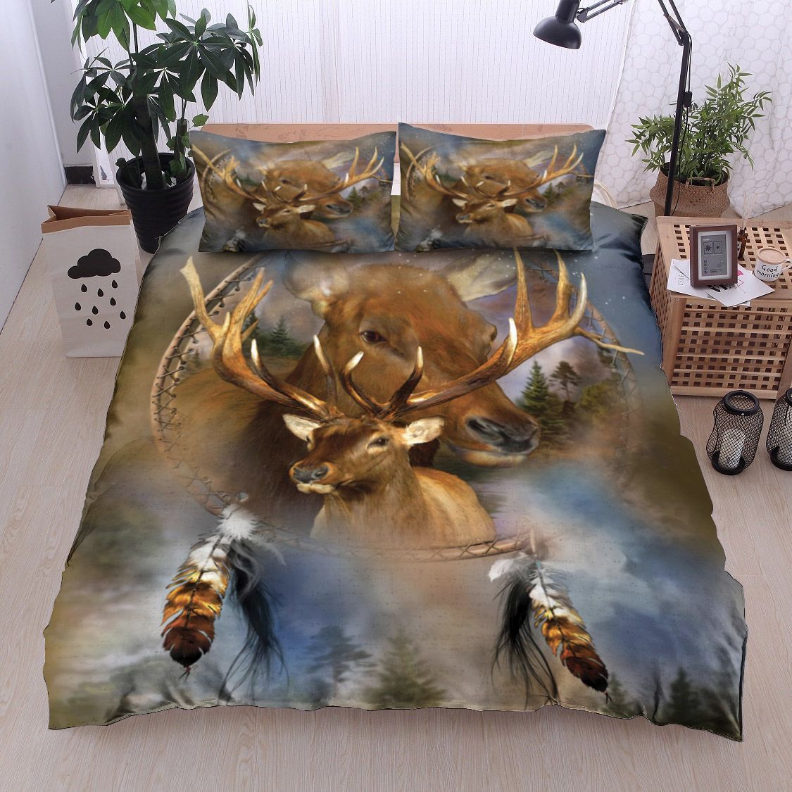 Deer Dreamcatcher Bedding Set