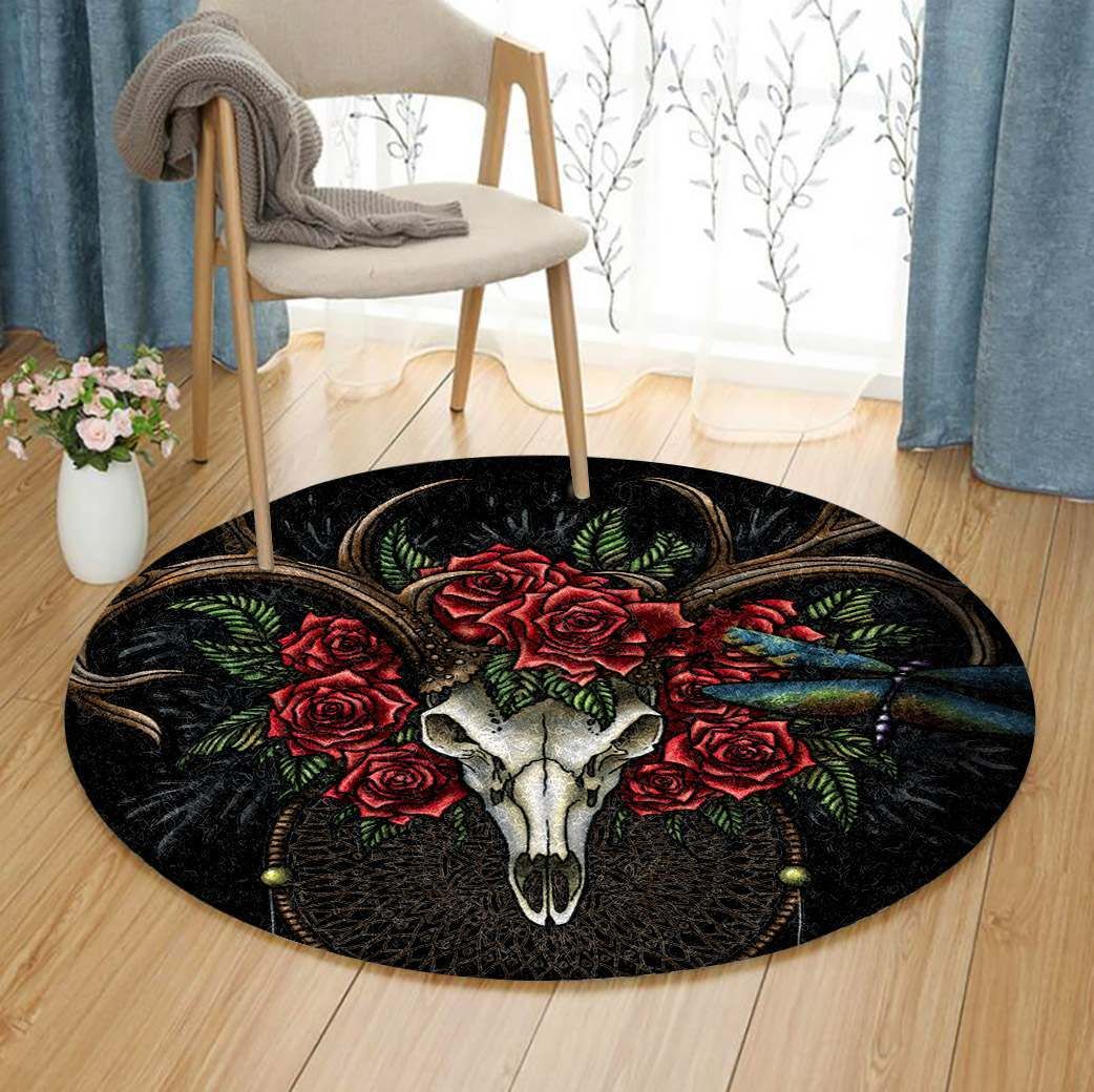 Deer Round Carpet