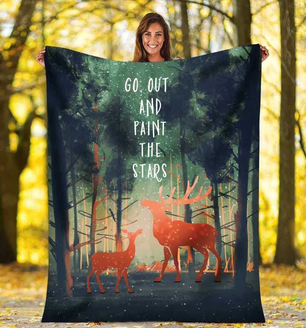 Deer Fleece Blanket