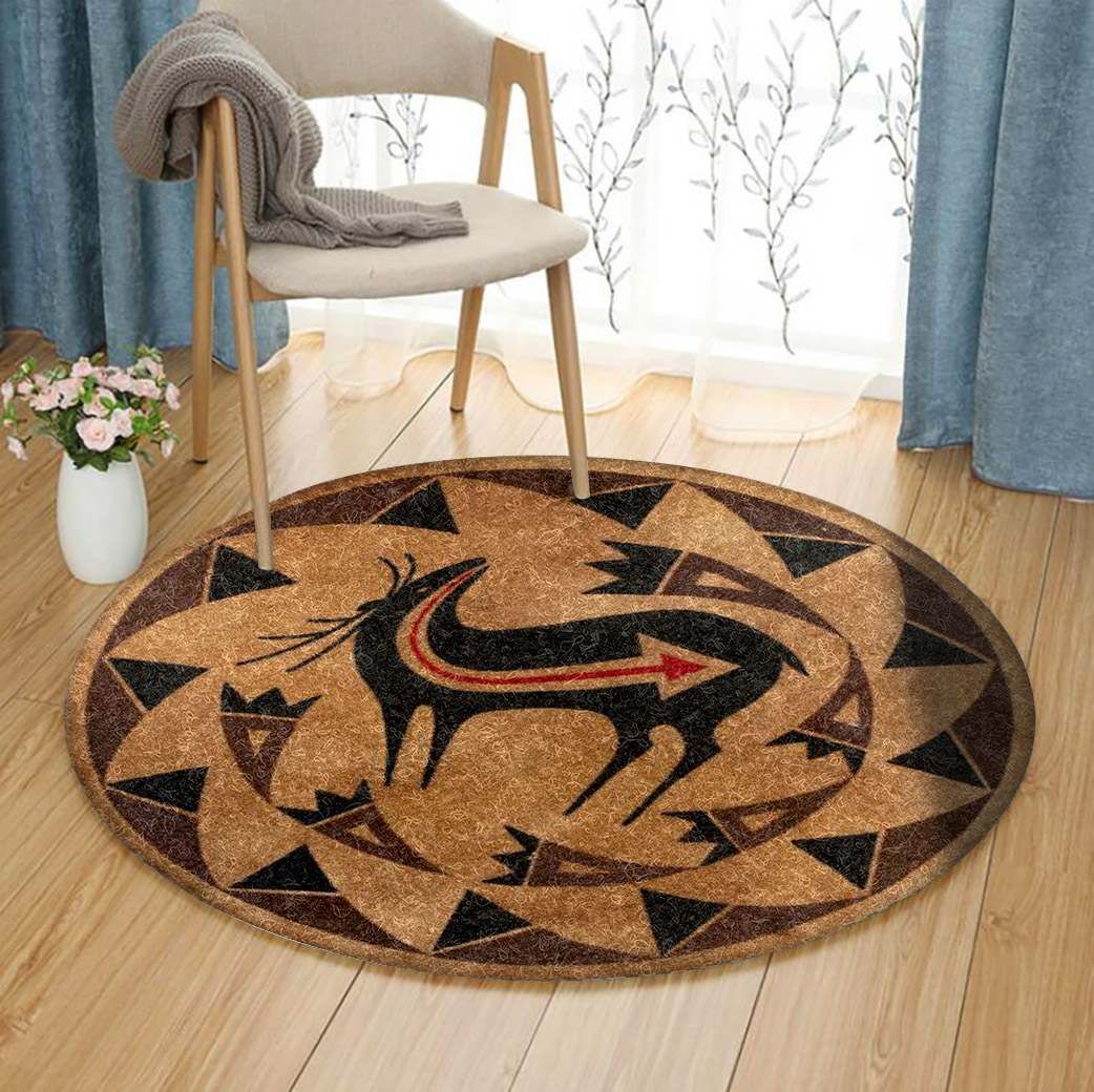 Deer Round Carpet