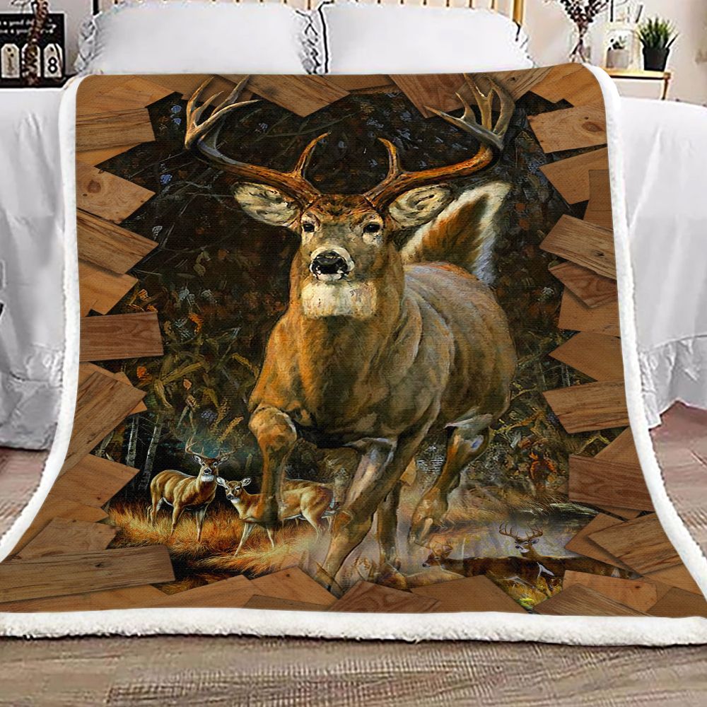 Deer Hunter Fleece Blanket