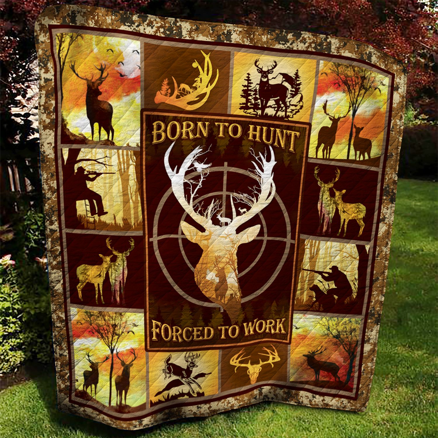 Deer Hunting AAA100903TA Quilt Blanket