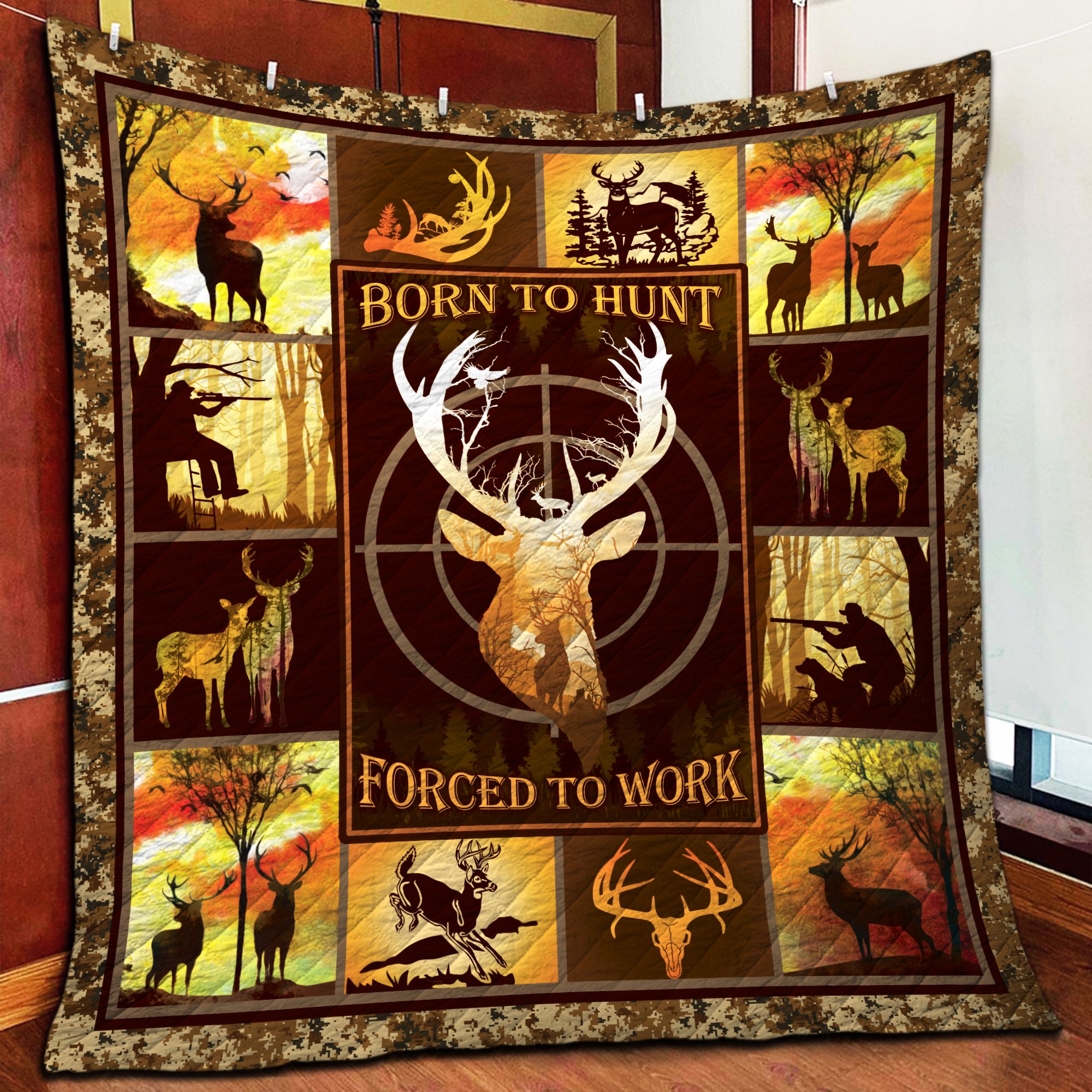 Deer Hunting AAA250961TA Quilt Blanket