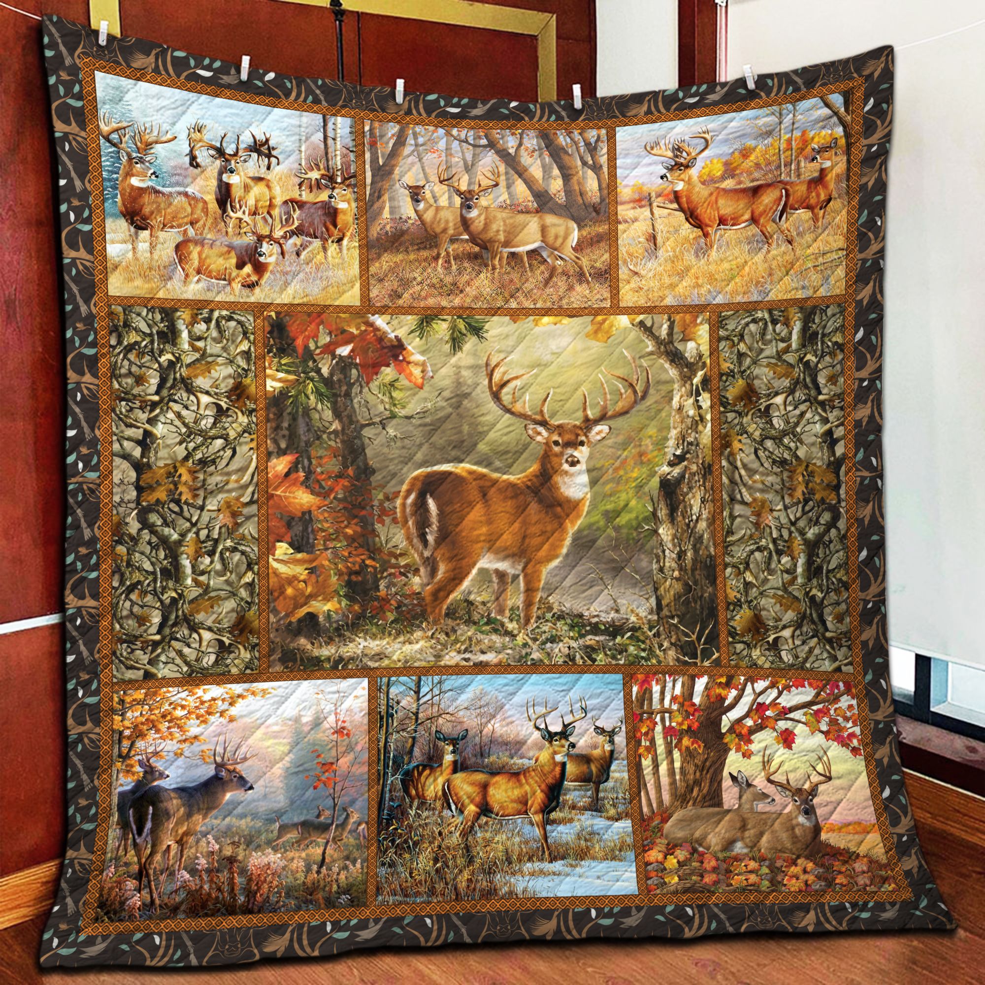 Deer Hunting AAA250962TA Quilt Blanket