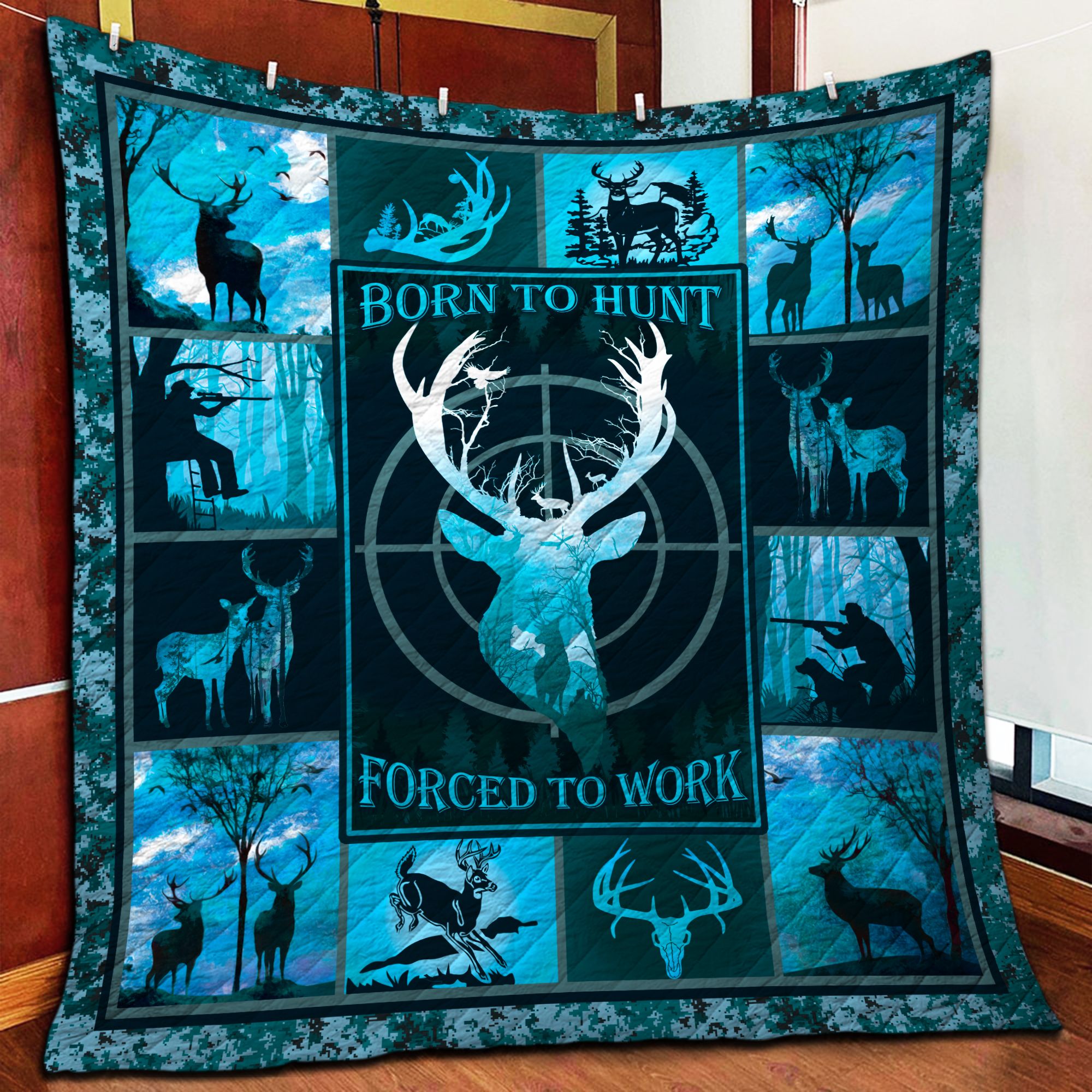 Deer Hunting AAA250967TA Quilt Blanket