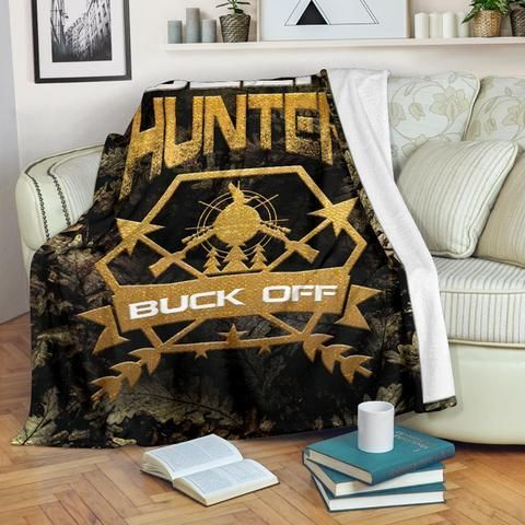 Deer Hunting Sherpa Fleece Blanket