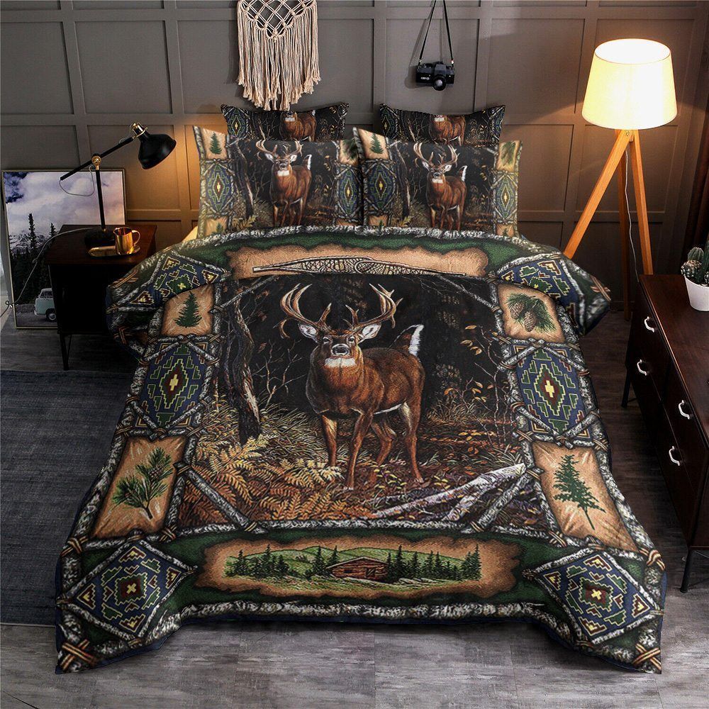 Deer Hunting Forest Bedding Set