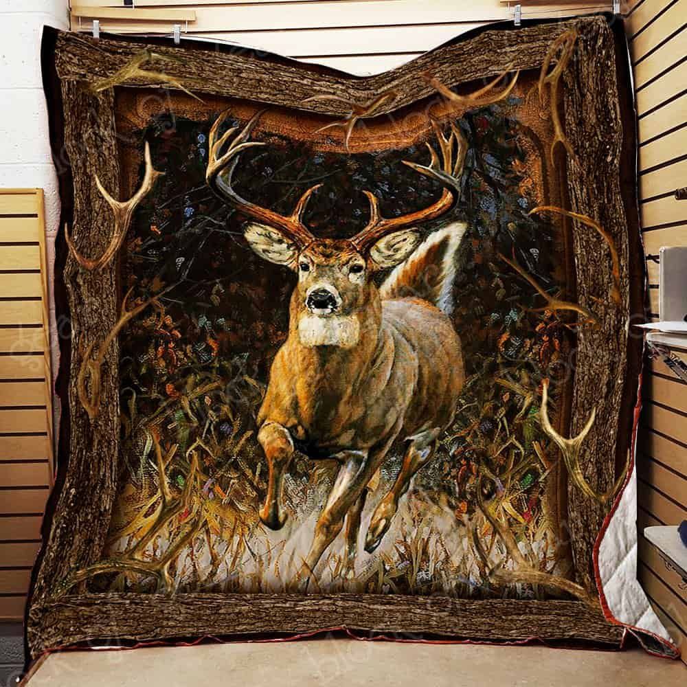 Deer Hunting GS-CL-NT3010 Quilt Blanket