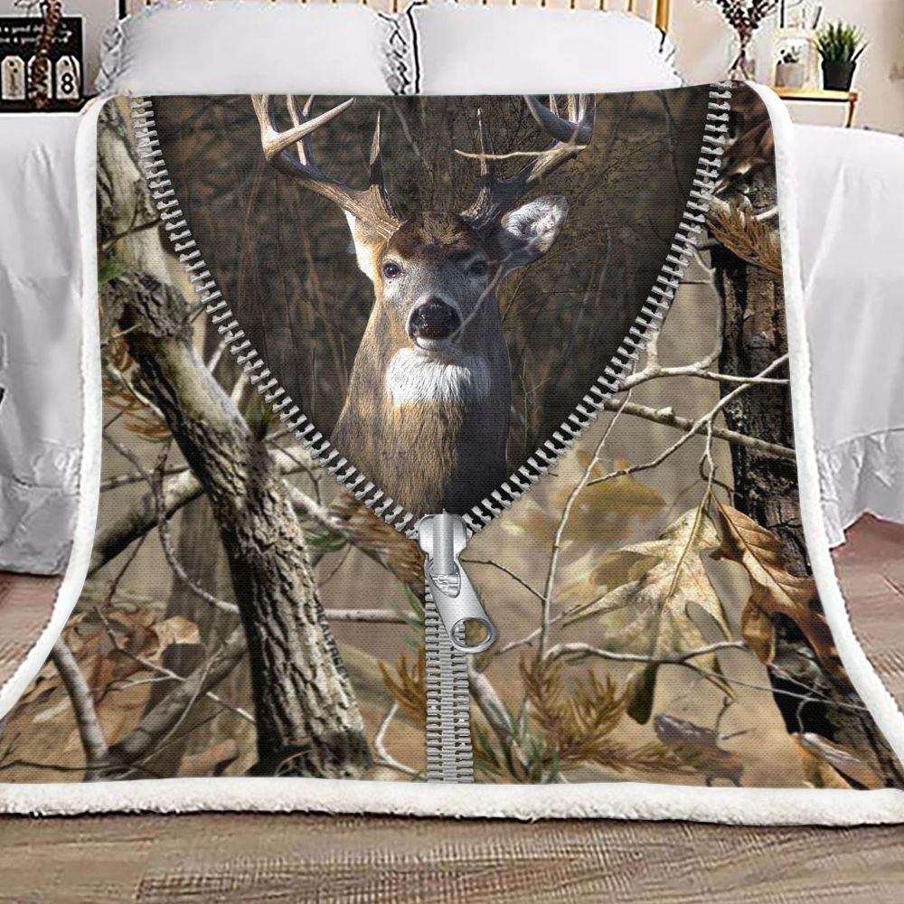 Deer Hunting Live Laugh Love Fleece Blanket